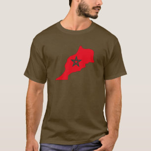 Morocco flag map T-Shirt