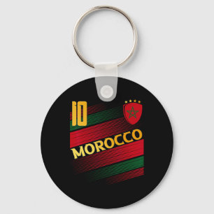 Morocco Flag Moroccan Pride Lovers Key Ring