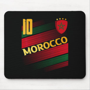 Morocco Flag Moroccan Pride Lovers Mouse Pad