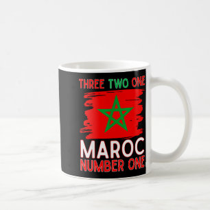 Morocco Flag Moroccan Soccer Supporter For Men Wom Coffee Mug