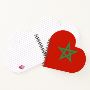 Morocco flag notebook