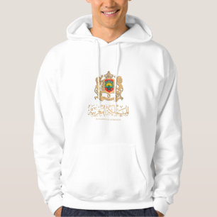 MOROCCO FLAG ON GOLD EMBLEM شعار المغرب HOODIE