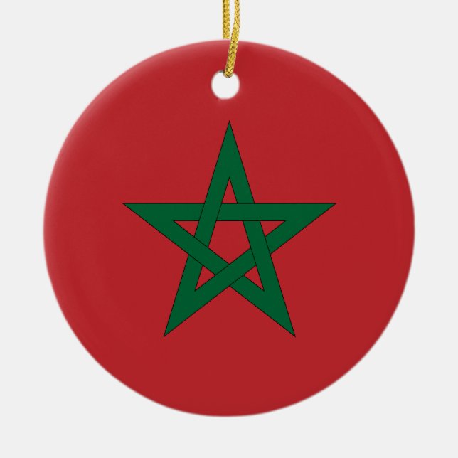 Morocco Flag Ornament (Front)