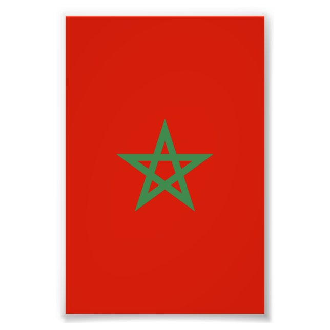 Morocco flag photo print (Front)