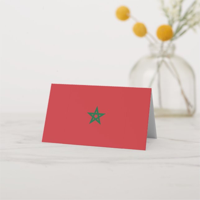 Morocco Flag Place Card (Front)