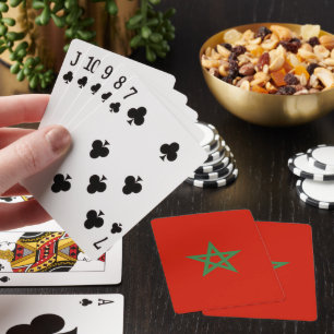 Morocco flag playing cards