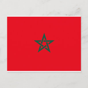 Morocco Flag Postcard