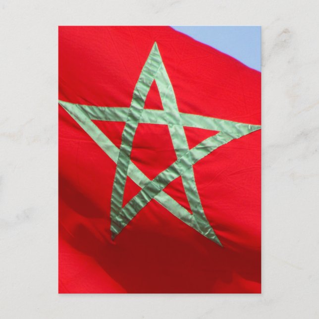 morocco flag postcard (Front)