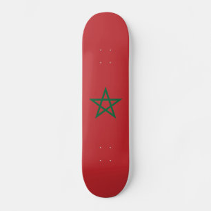 Morocco Flag Skateboard