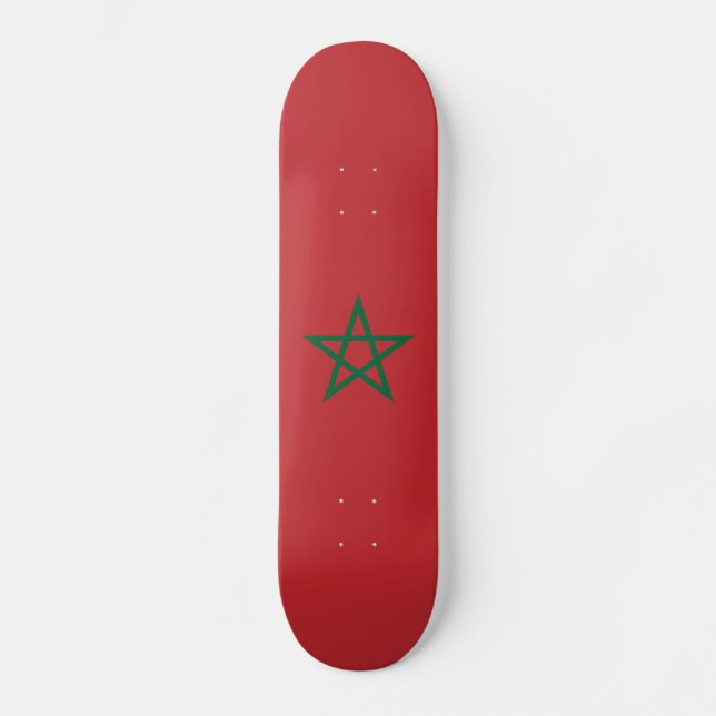 Morocco Flag Skateboard (Front)