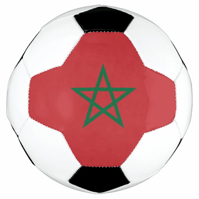 Morocco Flag Soccer Ball (Front)