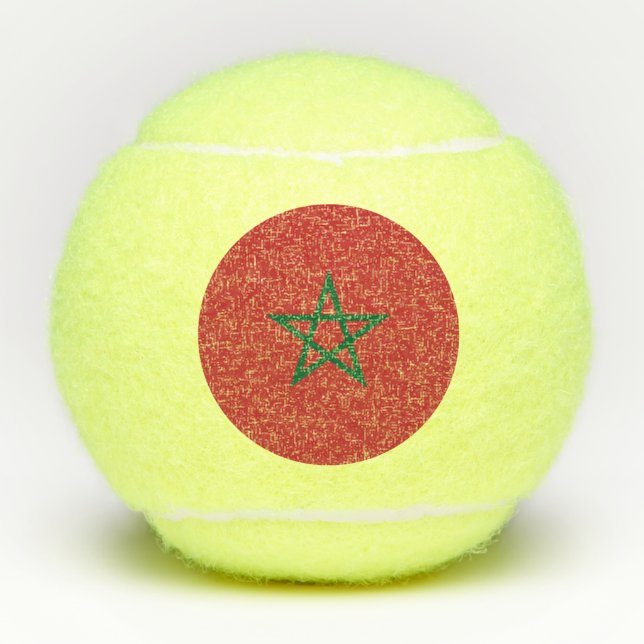 Morocco Flag Tennis Balls (Front)