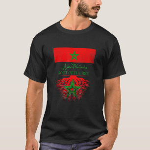 Morocco Flag Vintage Style Retro National Morocco  T-Shirt