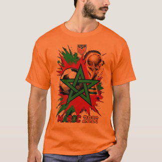 Morocco Football 2026 – Atlas Lions Fan Graphic So T-Shirt