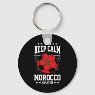 Morocco Football Jersey 2022 Flag Funny Soccer Lov Key Ring