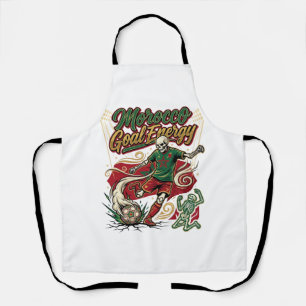 Morocco Goal Energy Skeleton Striker Nations Creat Apron