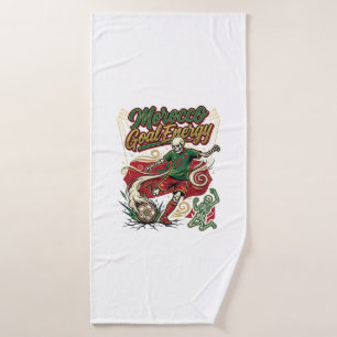 Morocco Goal Energy Skeleton Striker Nations Creat Bath Towel