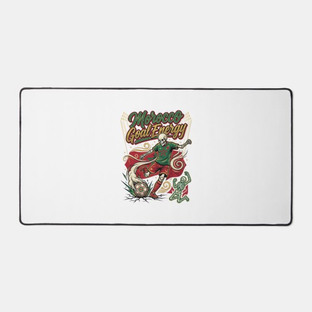 Morocco Goal Energy Skeleton Striker Nations Creat Desk Mat (Front)