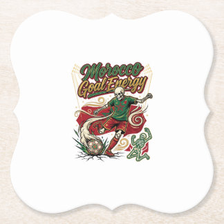 Morocco Goal Energy Skeleton Striker Nations Creat Paper Coaster