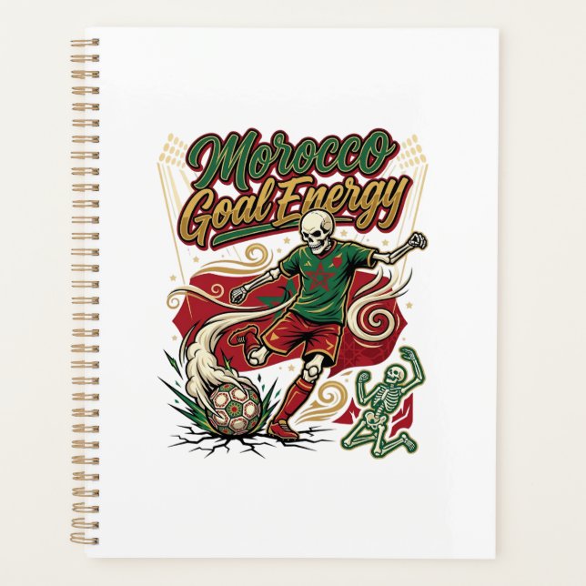 Morocco Goal Energy Skeleton Striker Nations Creat Planner (Front)