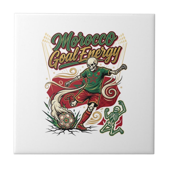 Morocco Goal Energy Skeleton Striker Nations Creat Tile (Front)