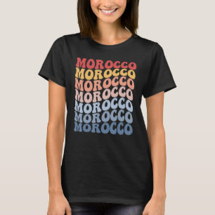 Morocco Groovy Retro Moroccan T-Shirt