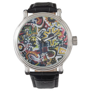 Morocco-Hand Painted Modern Art Watch