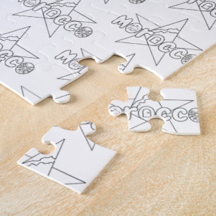 Morocco is crowned traditions, doors of court jigsaw puzzle