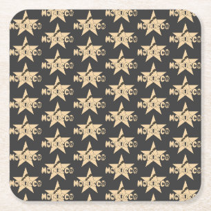 Morocco is pride in every detail square paper coaster