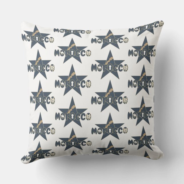 Morocco is tradition made modern, proudly cushion (Back)