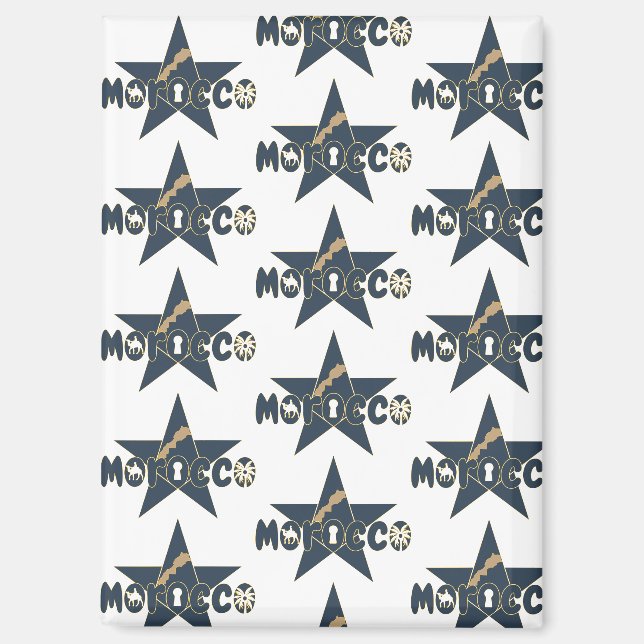 Morocco is tradition made modern, proudly magnet (Front)