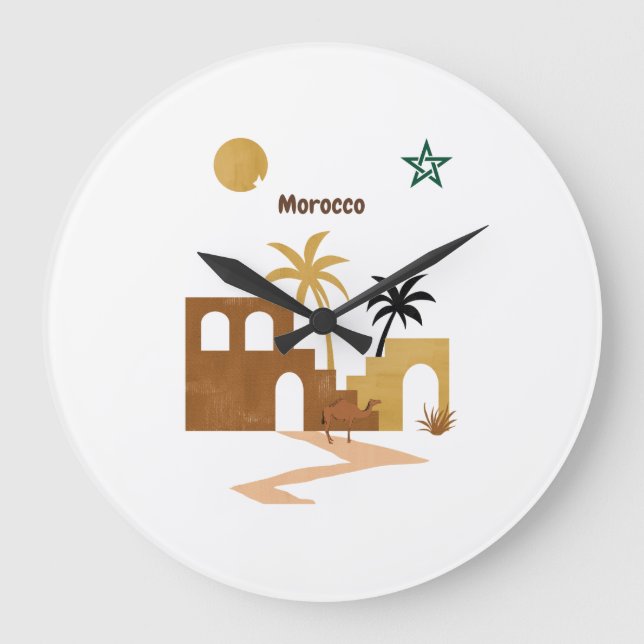 Morocco  large clock (Front)