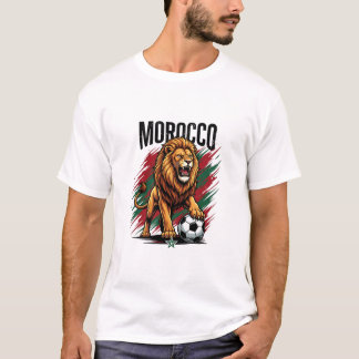 Morocco Lion Soccer Fan 2026 T-Shirt