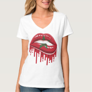 Morocco lips pride root flag T-Shirt