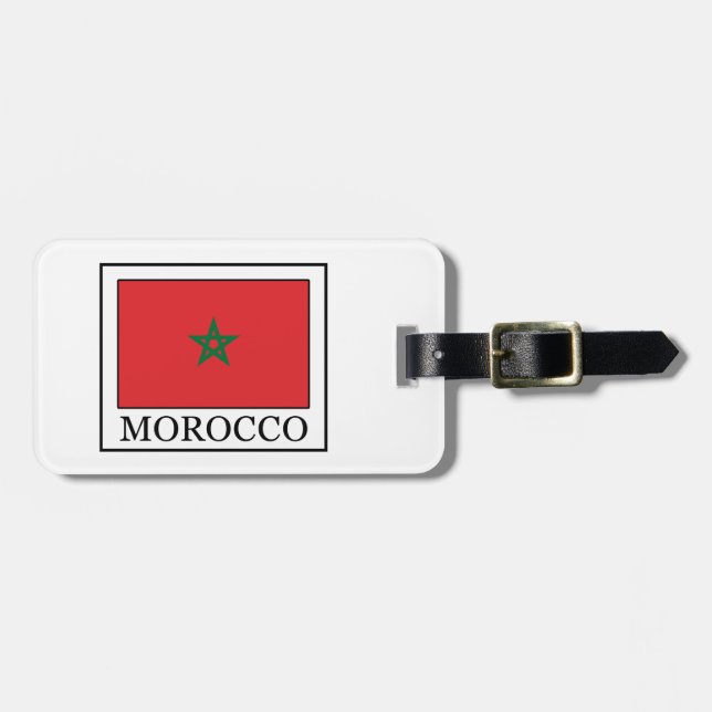 Morocco Luggage Tag (Front Horizontal)