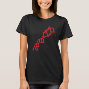 Morocco Map Flag Maroc Moroccan Flag T-Shirt
