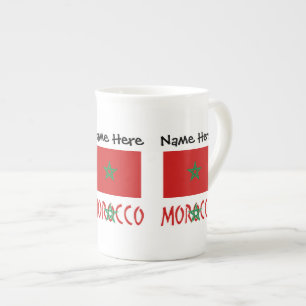 Morocco Moroccan Flag Personalised Bone China Mug