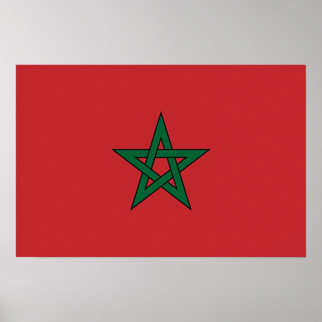 Morocco – Moroccan Flag Poster (Front)
