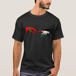 Morocco Palestine Flag  Palestinian Moroccan Hands T-Shirt
