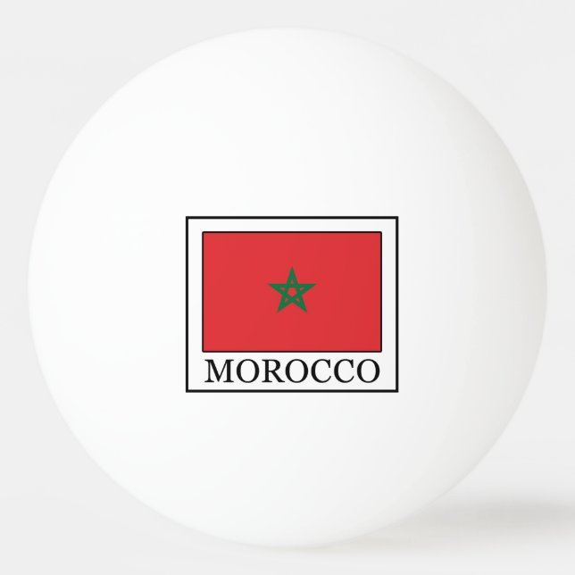 Morocco Ping Pong Ball (Front)