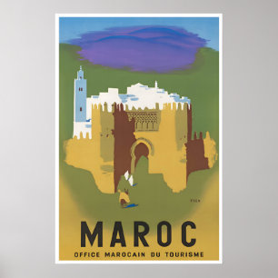 Morocco Print Wall Art Travel Poster Africa Home