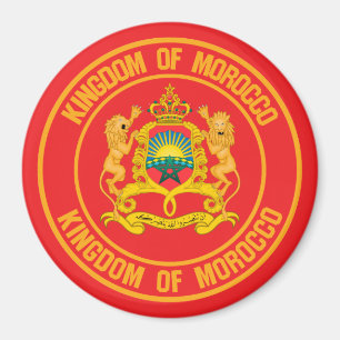 Morocco Round Emblem Magnet
