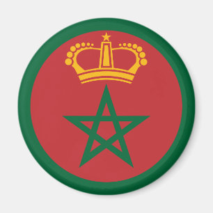Morocco roundel country flag symbol army military magnet