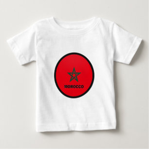 Morocco Roundel quality Flag Baby T-Shirt