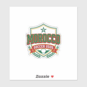Morocco Soccer 2026 Soccer Bold Country Typography