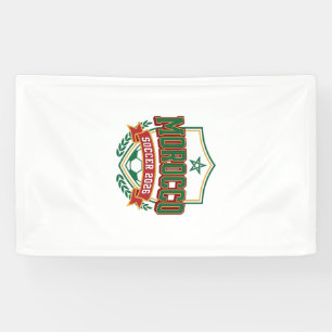 Morocco Soccer 2026 Soccer Bold Country Typography Banner