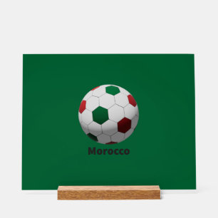 Morocco Soccer Acrylic Sign