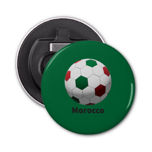Morocco Soccer Bottle Opener (Front)