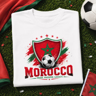 Morocco Soccer Fan Atlas Lions Football Moroccan T-Shirt