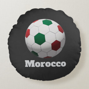 Morocco Soccer Round Cushion